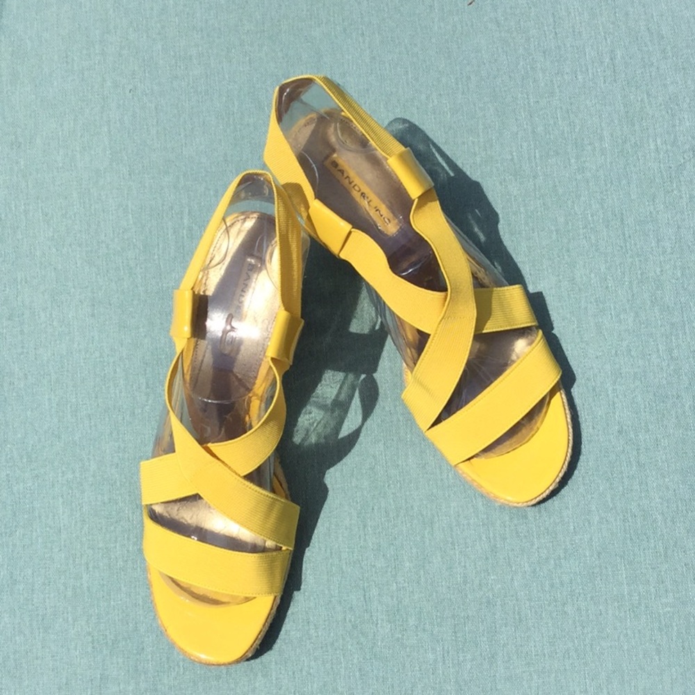 Bandolino Strap Espadrille Wedges 9.5 - Picture 3 of 6